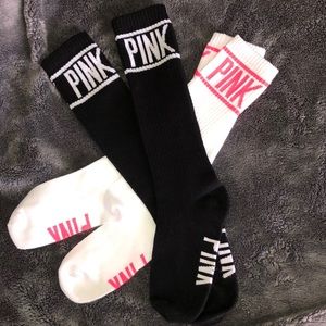 PINK Victoria Secret Calf-High Socks (2 pair)